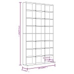 vidaXL Dulap CD-uri, sonoma gri, 102x23x177,5 cm, lemn prelucrat vidaXL Dulap CD-uri, sonoma gri, 102x23x177,5 cm, lemn prelucrat