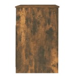vidaXL Dulap cu sertar, stejar fumuriu, 40x50x76 cm, lemn prelucrat