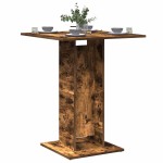 vidaXL Măsuță bistro, stejar fumuriu, 60x60x75 cm, lemn prelucrat vidaXL Măsuță bistro, stejar fumuriu, 60x60x75 cm, lemn prelucrat