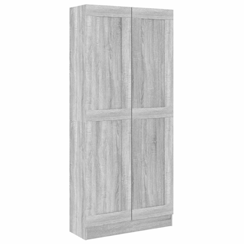 vidaXL Bibliotecă, gri sonoma, 82,5x30,5x185,5 cm, lemn prelucrat