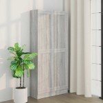 vidaXL Bibliotecă, gri sonoma, 82,5x30,5x185,5 cm, lemn prelucrat vidaXL Bibliotecă, gri sonoma, 82,5x30,5x185,5 cm, lemn prelucrat