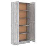 vidaXL Bibliotecă, gri sonoma, 82,5x30,5x185,5 cm, lemn prelucrat vidaXL Bibliotecă, gri sonoma, 82,5x30,5x185,5 cm, lemn prelucrat