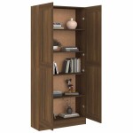 vidaXL Bibliotecă, stejar maro, 82,5x30,5x185,5 cm, lemn prelucrat vidaXL Bibliotecă, stejar maro, 82,5x30,5x185,5 cm, lemn prelucrat