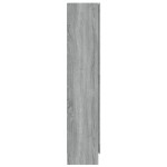 vidaXL Dulap vitrină, gri sonoma, 82,5x30,5x150 cm, lemn prelucrat