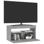 vidaXL Comodă TV cu lumini LED, sonoma gri, 75x35x40 cm vidaXL Comodă TV cu lumini LED, sonoma gri, 75x35x40 cm