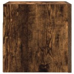 vidaXL Comodă TV cu montaj pe perete, stejar fumuriu, 30,5x30x30 cm