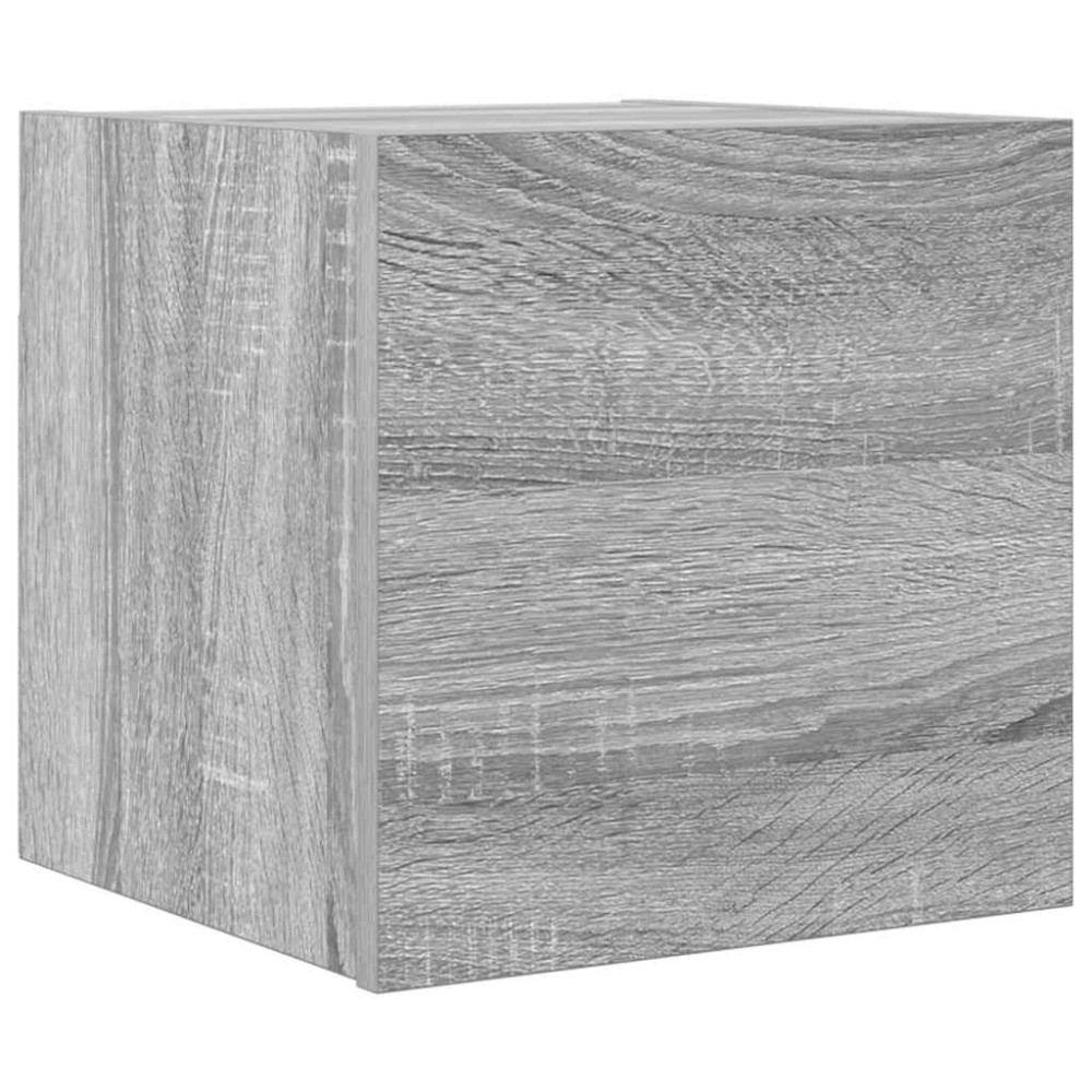 vidaXL Dulapuri TV montaj pe perete, sonoma gri, 30,5x30x30 cm
