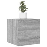 vidaXL Dulapuri TV montaj pe perete, sonoma gri, 30,5x30x30 cm
