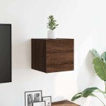 vidaXL Dulap TV montaj pe perete, stejar maro, 30,5x30x30 cm