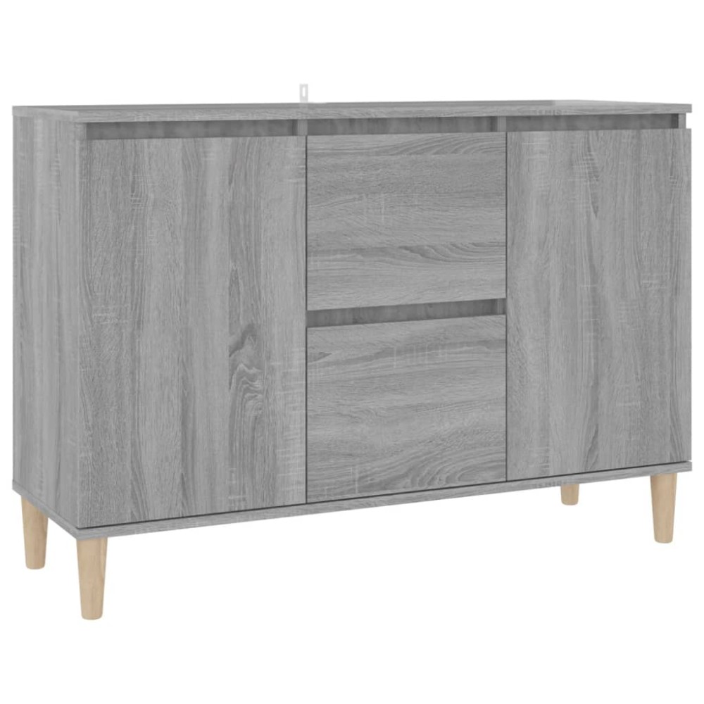 vidaXL Servantă, sonoma gri, 101x35x70 cm, lemn prelucrat