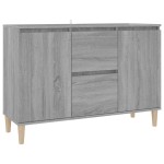 vidaXL Servantă, sonoma gri, 101x35x70 cm, lemn prelucrat