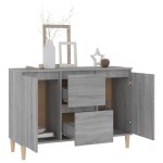 vidaXL Servantă, sonoma gri, 101x35x70 cm, lemn prelucrat