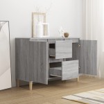vidaXL Servantă, sonoma gri, 101x35x70 cm, lemn prelucrat