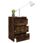vidaXL Noptiere, 2 buc., stejar fumuriu, 40x35x62,5 cm, lemn prelucrat vidaXL Noptiere, 2 buc., stejar fumuriu, 40x35x62,5 cm, lemn prelucrat