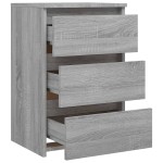 vidaXL Noptieră, gri sonoma, 40x35x62,5 cm, lemn compozit