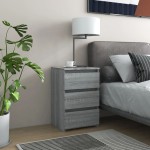 vidaXL Noptiere, 2 buc., gri sonoma, 40x35x62,5 cm, lemn prelucrat vidaXL Noptiere, 2 buc., gri sonoma, 40x35x62,5 cm, lemn prelucrat