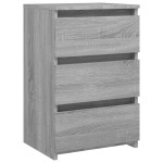 vidaXL Noptiere, 2 buc., gri sonoma, 40x35x62,5 cm, lemn prelucrat vidaXL Noptiere, 2 buc., gri sonoma, 40x35x62,5 cm, lemn prelucrat
