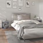 vidaXL Noptiere, 2 buc., gri sonoma, 40x30x40 cm, lemn prelucrat vidaXL Noptiere, 2 buc., gri sonoma, 40x30x40 cm, lemn prelucrat