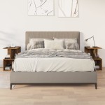 vidaXL Noptiere, 2 buc., stejar fumuriu, 35x35x55 cm, lemn prelucrat vidaXL Noptiere, 2 buc., stejar fumuriu, 35x35x55 cm, lemn prelucrat