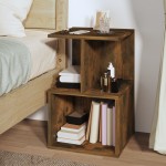 vidaXL Noptiere, 2 buc., stejar fumuriu, 35x35x55 cm, lemn prelucrat vidaXL Noptiere, 2 buc., stejar fumuriu, 35x35x55 cm, lemn prelucrat