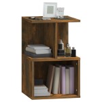 vidaXL Noptiere, 2 buc., stejar fumuriu, 35x35x55 cm, lemn prelucrat vidaXL Noptiere, 2 buc., stejar fumuriu, 35x35x55 cm, lemn prelucrat