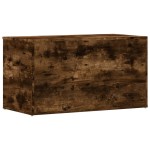 vidaXL Cufăr de depozitare stejar fumuriu 84x42x46 cm lemn prelucrat vidaXL Cufăr de depozitare stejar fumuriu 84x42x46 cm lemn prelucrat