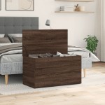 vidaXL Cufăr de depozitare, stejar maro, 84x42x46 cm, lemn compozit