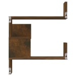 vidaXL Raft colț perete 2 buc stejar afumat 40x40x50cm lemn prelucrat vidaXL Raft colț perete 2 buc stejar afumat 40x40x50cm lemn prelucrat