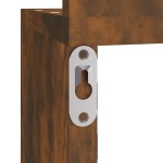 vidaXL Raft perete de colț stejar afumat 20x20x127,5 cm lemn compozit