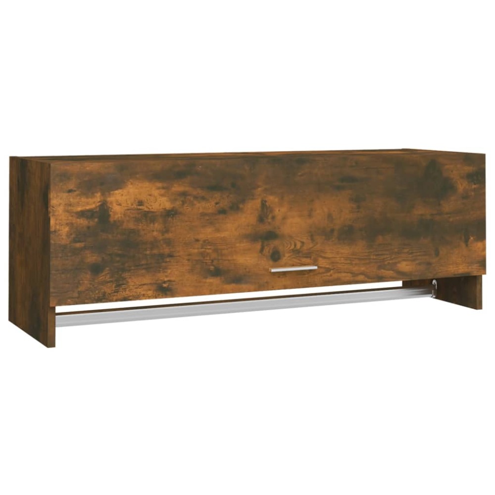 vidaXL Șifonier, stejar fumuriu, 100x32,5x35 cm, lemn prelucrat