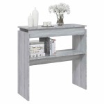 vidaXL Măsuță consolă, gri sonoma, 80x30x80 cm, lemn prelucrat vidaXL Măsuță consolă, gri sonoma, 80x30x80 cm, lemn prelucrat