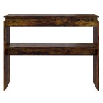vidaXL Măsuță consolă, stejar fumuriu, 102x30x80 cm, lemn prelucrat vidaXL Măsuță consolă, stejar fumuriu, 102x30x80 cm, lemn prelucrat