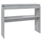 vidaXL Măsuță consolă, gri sonoma, 102x30x80 cm, lemn prelucrat vidaXL Măsuță consolă, gri sonoma, 102x30x80 cm, lemn prelucrat