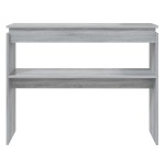 vidaXL Măsuță consolă, gri sonoma, 102x30x80 cm, lemn prelucrat vidaXL Măsuță consolă, gri sonoma, 102x30x80 cm, lemn prelucrat