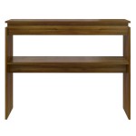 vidaXL Măsuță consolă, stejar maro, 102x30x80 cm, lemn prelucrat vidaXL Măsuță consolă, stejar maro, 102x30x80 cm, lemn prelucrat
