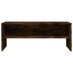 vidaXL Comodă TV, stejar fumuriu, 100x40x40 cm, lemn compozit vidaXL Comodă TV, stejar fumuriu, 100x40x40 cm, lemn compozit