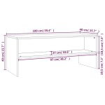vidaXL Comodă TV, stejar fumuriu, 100x40x40 cm, lemn compozit vidaXL Comodă TV, stejar fumuriu, 100x40x40 cm, lemn compozit