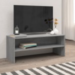vidaXL Comodă TV, gri sonoma, 100x40x40 cm, lemn compozit vidaXL Comodă TV, gri sonoma, 100x40x40 cm, lemn compozit
