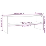 vidaXL Comodă TV, gri sonoma, 100x40x40 cm, lemn compozit vidaXL Comodă TV, gri sonoma, 100x40x40 cm, lemn compozit