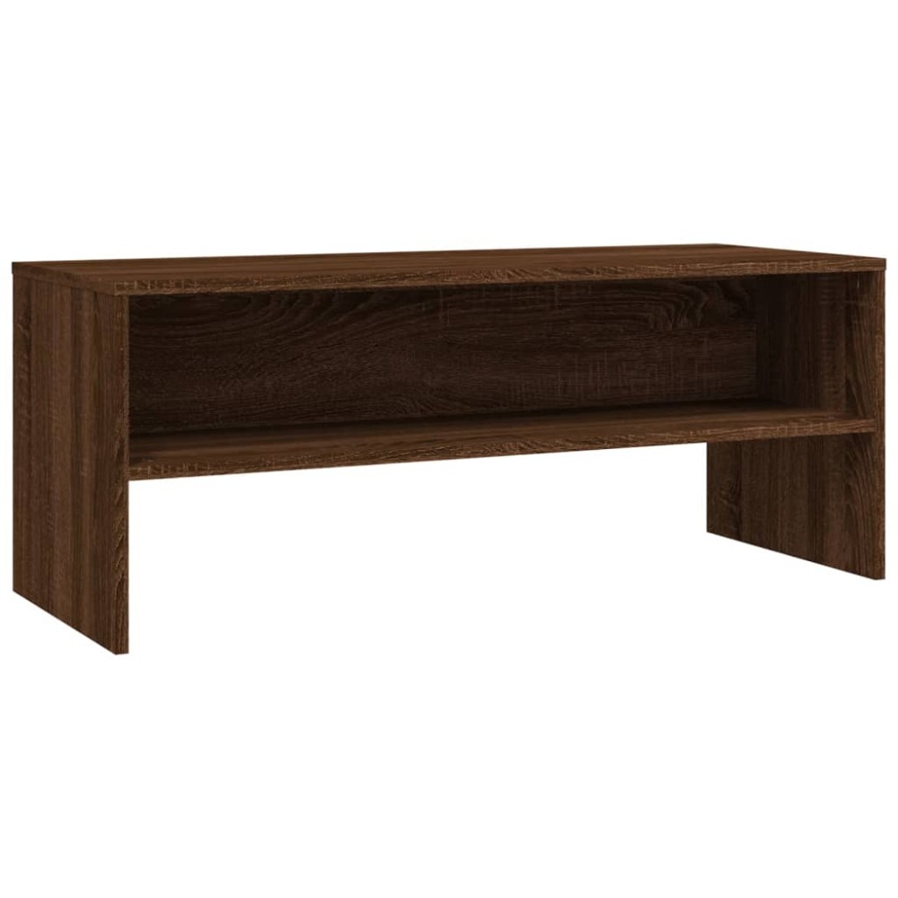 vidaXL Comodă TV, stejar maro, 100x40x40 cm, lemn compozit