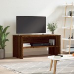 vidaXL Comodă TV, stejar maro, 80x40x40 cm, lemn prelucrat vidaXL Comodă TV, stejar maro, 80x40x40 cm, lemn prelucrat