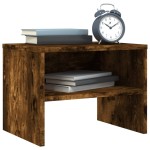 vidaXL Noptiere, 2 buc., stejar fumuriu, 40x30x30 cm, lemn prelucrat vidaXL Noptiere, 2 buc., stejar fumuriu, 40x30x30 cm, lemn prelucrat