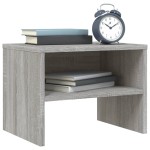 vidaXL Noptiere, 2 buc., gri sonoma, 40x30x30 cm, lemn prelucrat vidaXL Noptiere, 2 buc., gri sonoma, 40x30x30 cm, lemn prelucrat