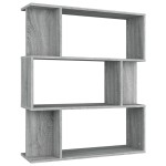 vidaXL Bibliotecă/Separator, sonoma gri, 80x24x96cm, lemn prelucrat vidaXL Bibliotecă/Separator, sonoma gri, 80x24x96cm, lemn prelucrat