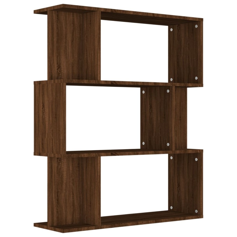 vidaXL Bibliotecă/Separator, stejar maro, 80x24x96 cm , lemn prelucrat