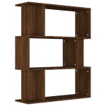 vidaXL Bibliotecă/Separator, stejar maro, 80x24x96 cm , lemn prelucrat vidaXL Bibliotecă/Separator, stejar maro, 80x24x96 cm , lemn prelucrat