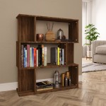 vidaXL Bibliotecă/Separator, stejar maro, 80x24x96 cm , lemn prelucrat vidaXL Bibliotecă/Separator, stejar maro, 80x24x96 cm , lemn prelucrat