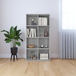 vidaXL Bibliotecă/Servantă, gri sonoma, 66x30x130 cm, lemn prelucrat vidaXL Bibliotecă/Servantă, gri sonoma, 66x30x130 cm, lemn prelucrat