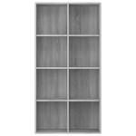 vidaXL Bibliotecă/Servantă, gri sonoma, 66x30x130 cm, lemn prelucrat vidaXL Bibliotecă/Servantă, gri sonoma, 66x30x130 cm, lemn prelucrat