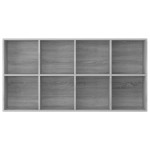 vidaXL Bibliotecă/Servantă, gri sonoma, 66x30x130 cm, lemn prelucrat vidaXL Bibliotecă/Servantă, gri sonoma, 66x30x130 cm, lemn prelucrat